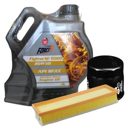 تصویر پک روغن پژو 405 سمند بهروان زاگرس(SF 20W50) 4L + فیلتر روغن و فیلتر هوا 