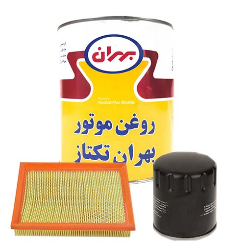 تصویر پک روغن پراید بهران تکتاز پریمیوم (SG 20W50) 4L + فیلتر روغن و هوا 