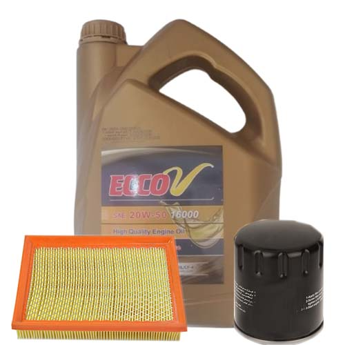 تصویر پک روغن پراید اکووی (SL 20W50) 4L + فیلتر روغن و فیلتر هوا
