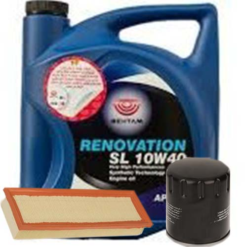 تصویر پک روغن سمند ملی بهتام رنوویشن (SL 10W40) 4L + فیلتر روغن و فیلتر هوا 