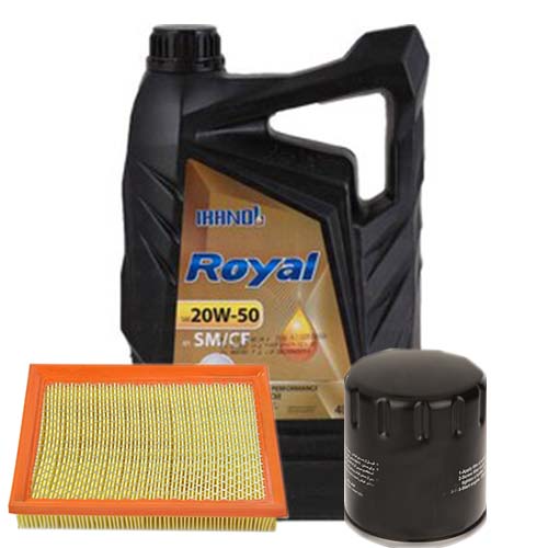 تصویر پک روغن پراید ایرانول رویال (SM 20W50) 4L + فیلتر روغن و فیلتر هوا