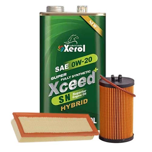 تصویر پک روغن سمند XUP7 سورن XUP7 زیرول (SN 0W20) 5L + فیلتر روغن و فیلتر هوا