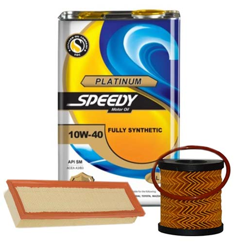 تصویر پک روغن پژو 206 تیپ 2 پلاتینیوم (SM 10W40) 4L + فیلتر روغن و فیلتر هوا