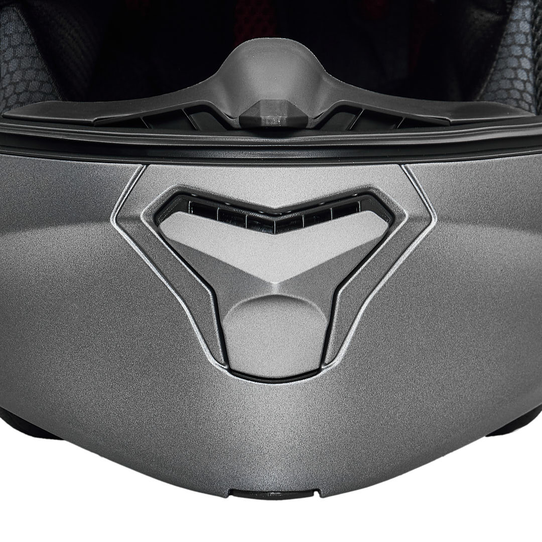 تصویر کلاه کاسکت فک متحرک فلش مدل 935Ssv titanium gray سایز L