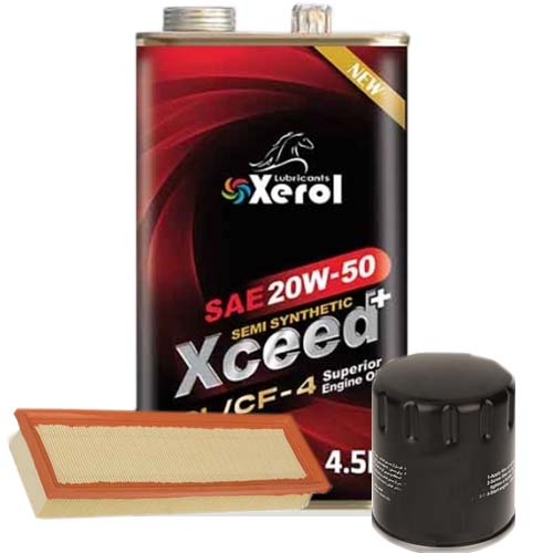 تصویر پک روغن پژو 405 و سمند زیرول (SL 20W50) 4.5L + فیلتر روغن و فیلتر هوا