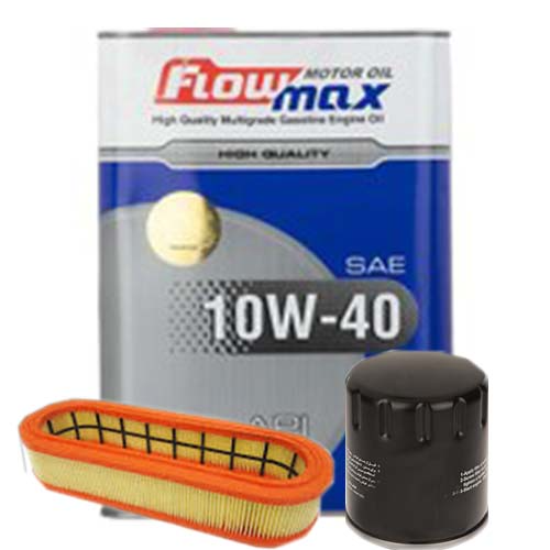 تصویر پک روغن تیبا ساینا کوییک فلومکس (SJ 10W40)  3.5L + فیلتر روغن و فیلتر هوا 