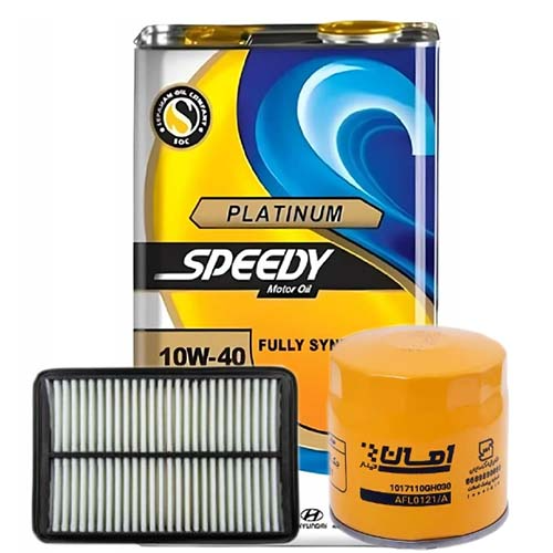 تصویر پک روغن جک S3 پلاتینیوم (SM 10W40) 5 لیتری فلزی + فیلتر روغن و فیلتر هوا