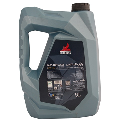 تصویر پارس تاپ کلاس بنزینی(SN+ 5W30) 5 لیتری پلاستیکی