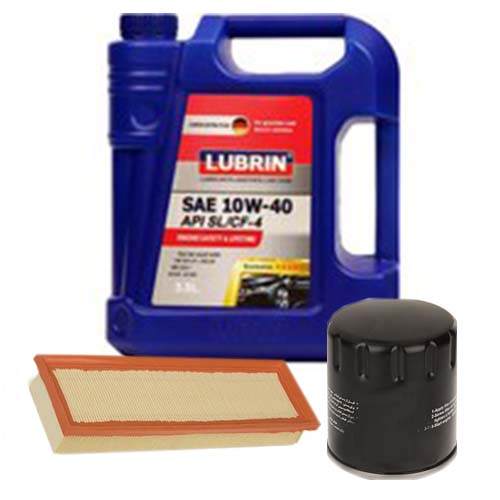 تصویر پک روغن تیبا ساینا کوییک لوبرین (SL 10W40) 4L + فیلتر روغن و فیلتر هوا