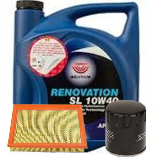 تصویر پک روغن پراید بهتام رنوویشن (SL 10W40) 4L + فیلتر روغن و فیلتر هوا