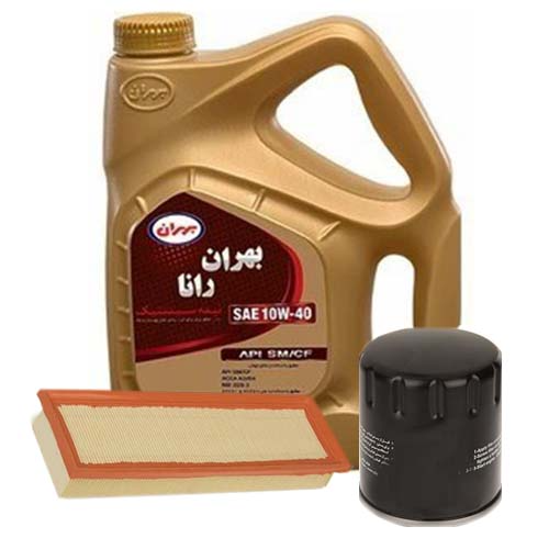 تصویر پک روغن سمند ملی بهران رانا (SM 10W40) 4L + فیلتر روغن و فیلتر هوا 