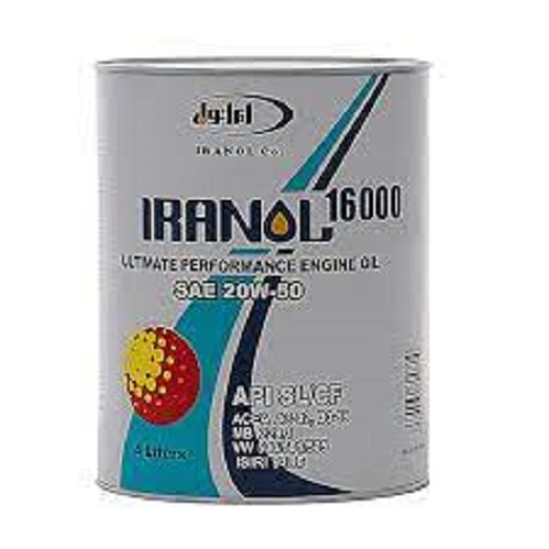 تصویر ایرانول 16000 (SL 20W50) 4 لیتری فلزی