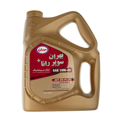 تصویر بهران سوپر رانا (SN+ 10W40) 4 لیتری پلاستیکی