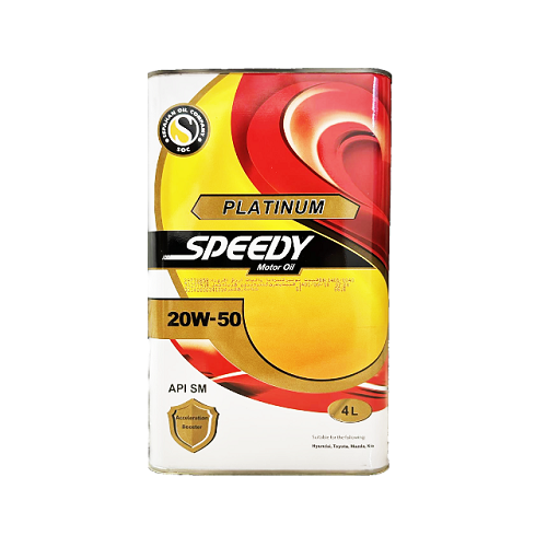 تصویر پلاتینیوم اسپیدی (SM 20W50) 4 لیتری فلزی 